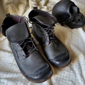Black leather boots by DIESEL